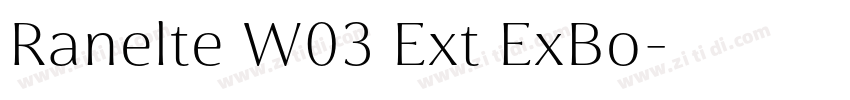 Ranelte W03 Ext ExBo字体转换
